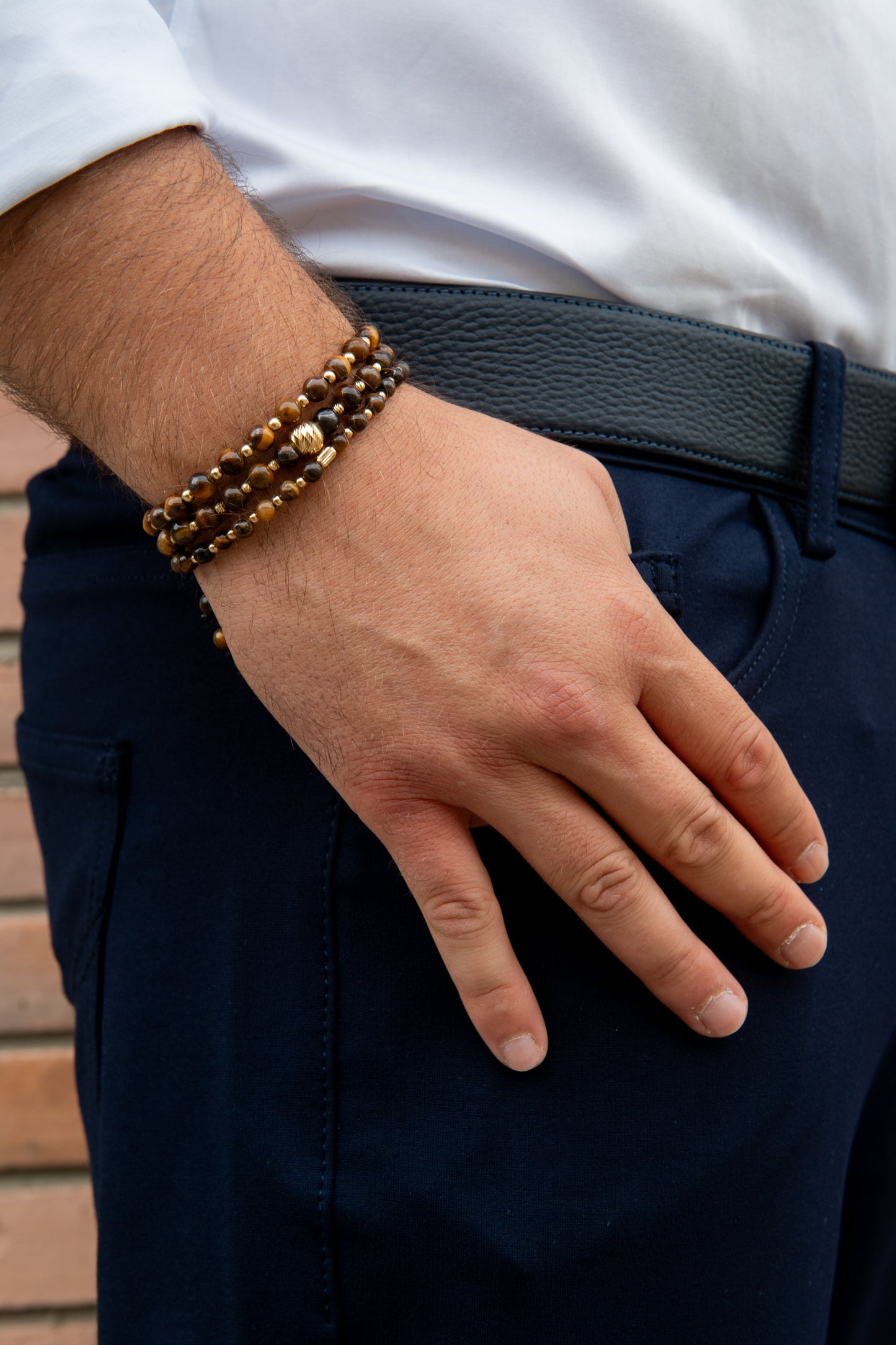 Vaaloor “Golden Tiger” Bracelet – 14K Solid Gold & Natural Tiger’s Eye